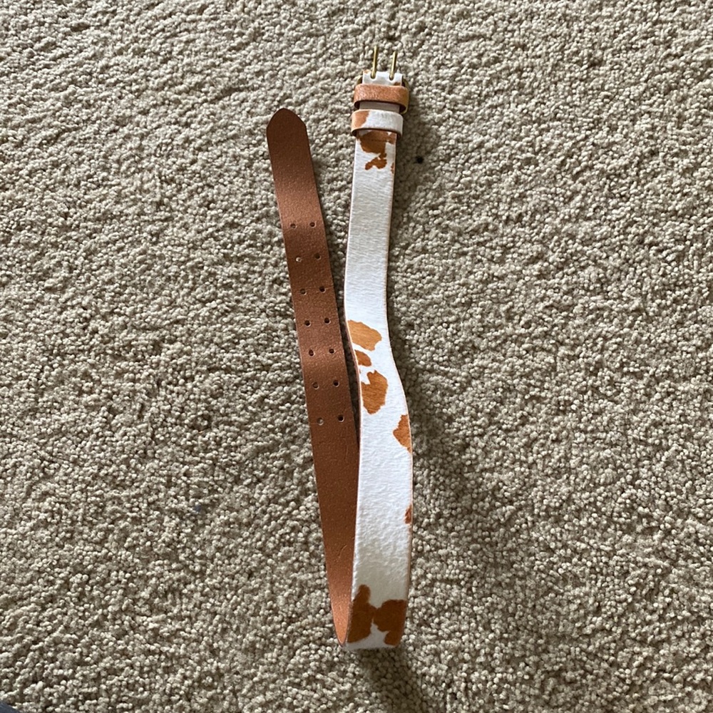 Fake CowSkin belt